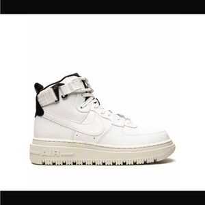 Nike White and Black High-Top Sneakers